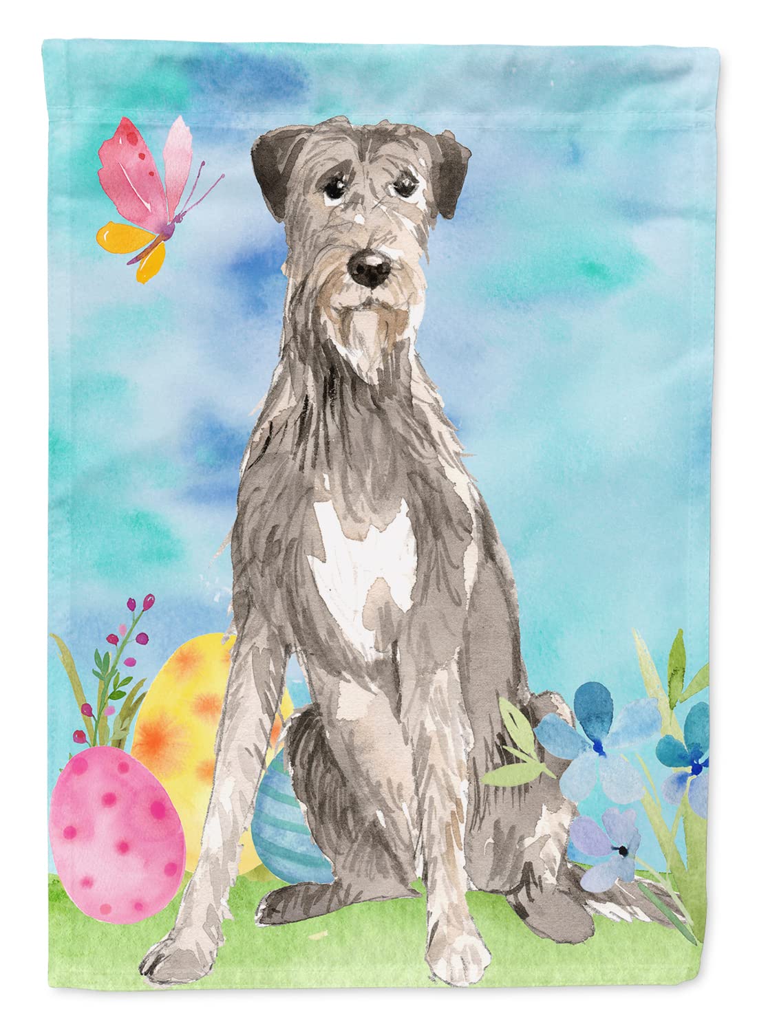 Drapeau de maison Irish Wolfhound une touche de tendresse et de couleur pour vos fêtes de Pâques
