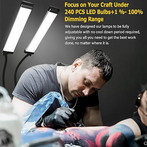 Miniatura 3 de CENOZ - Lámpara de pestañas para extensiones de pestañas, 5800 lúmenes, luz esteticista para extensiones de pestañas con soporte de trípode y