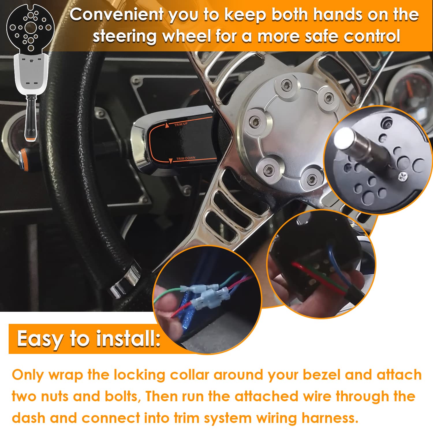 Aazon.co: PT1000-1P Bezel Control Switch, Blinker Style Lever Switch - View #2