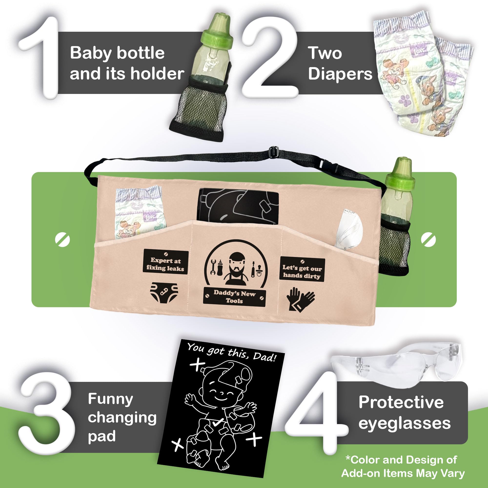 MUNIFICENCE Daddys New Toolbelt with New Tools Baby Shower Present