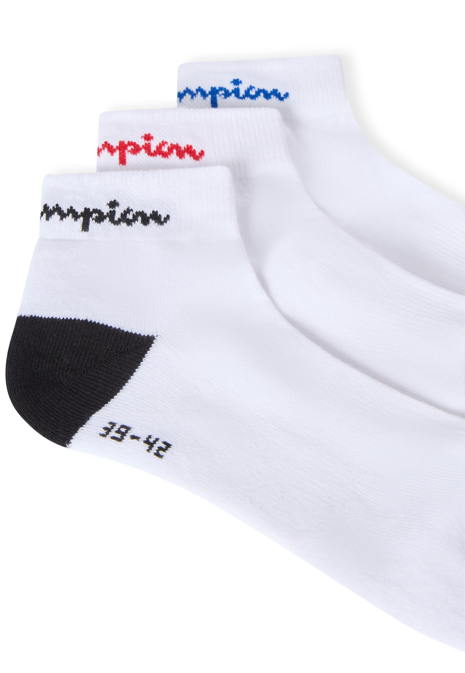 Champion Core Multicolor 3pp Quarter Skarpetki Uniseks, Biały, 35-38