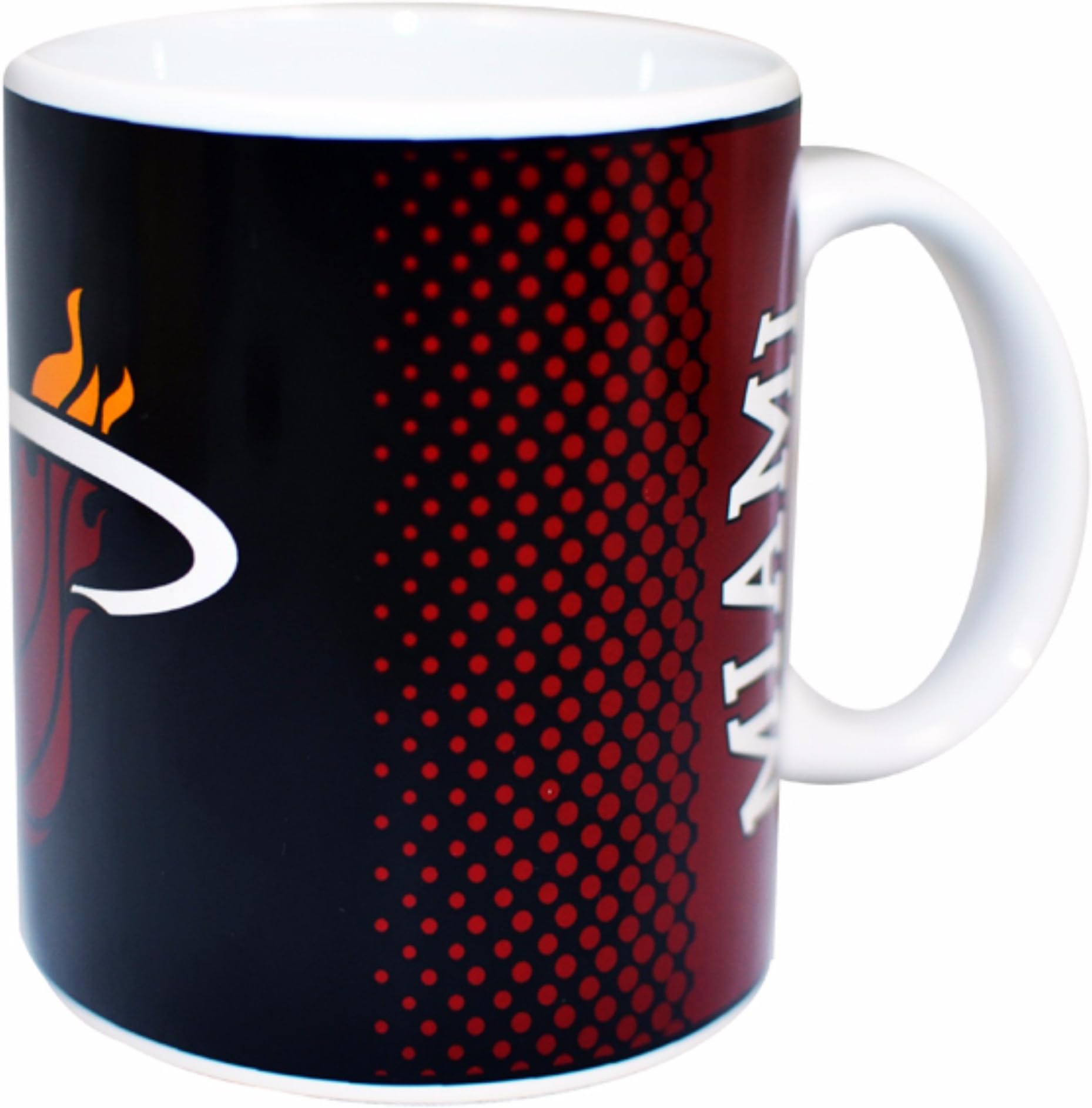Miami Heat Official NBA Fade Crest Design Mug (One Size) (Blue/Red)