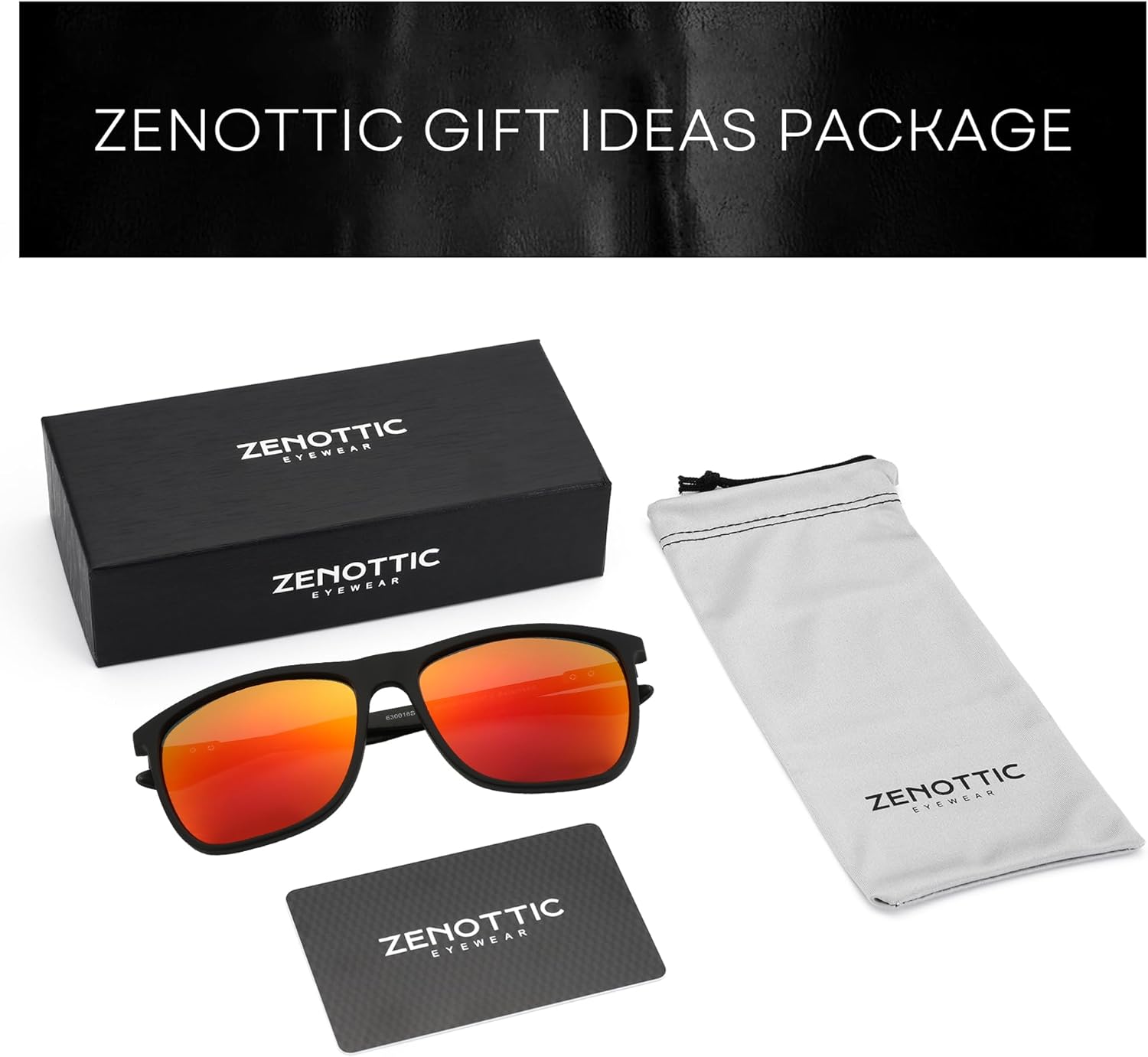ZENOTTIC Square Polarized Sunglasses for Men Ultralight Carbon Fiber Sun Glasses Driving Fishing Golf Sports UV400 Protection - Image 7