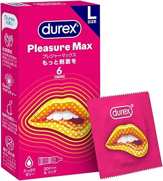 Durex Durex Condoms Pleasure Max Pink Pack of 6 condoms + Sampler Included Durex Lubricating Jelly Feel, 0.2 fl oz 5 ml 3 Pack