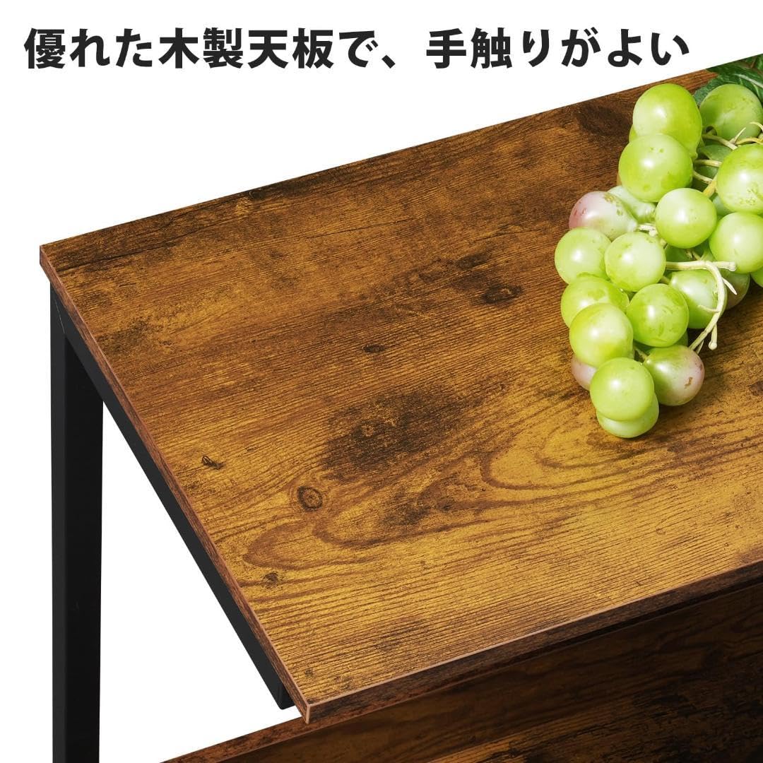 Amazon｜キャスター付き サイドテーブル 機能的 スタイリッシュ