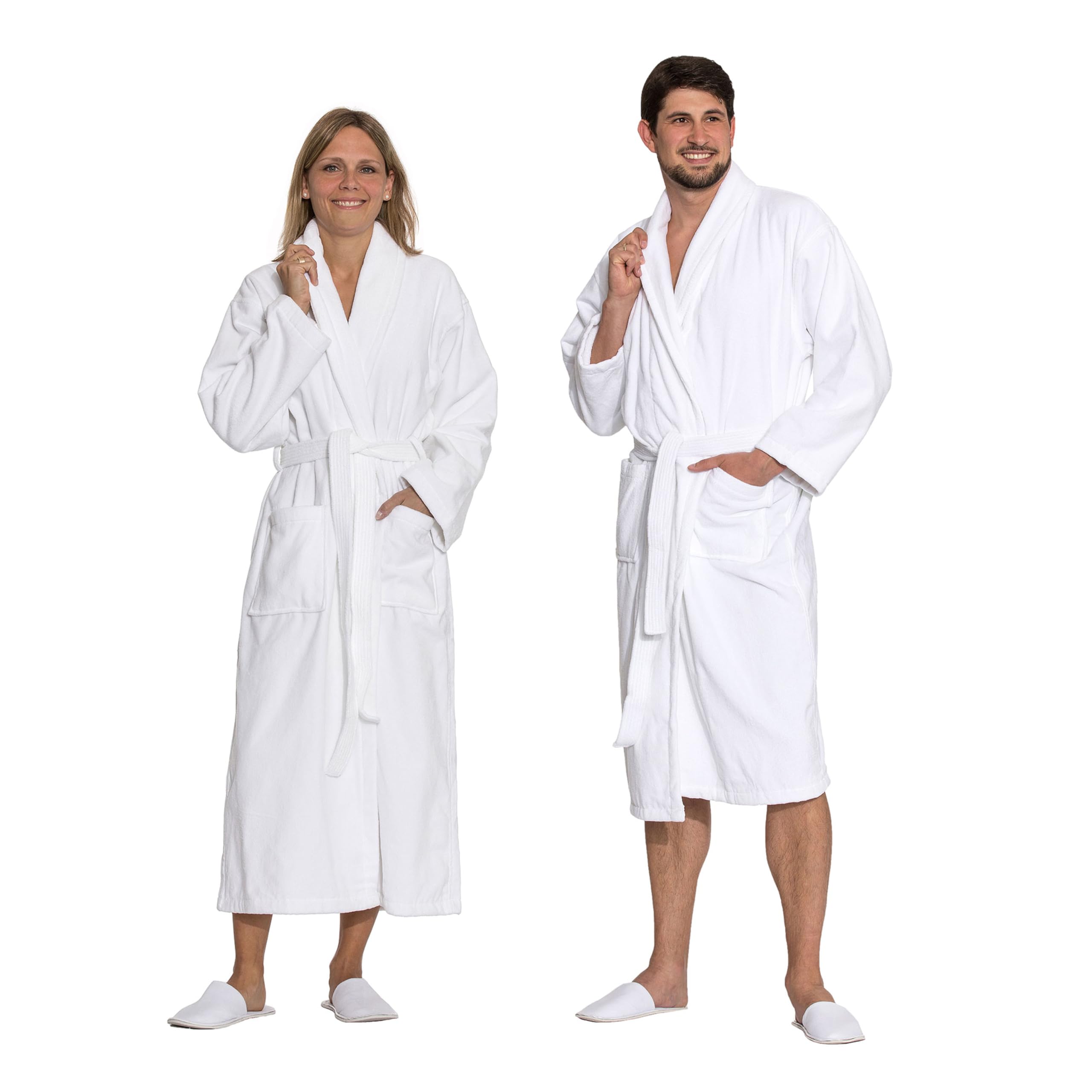 ZOLLNER Bademantel - hautfreundlich und super saugstark - Unisex - Baumwolle - Größe S-XXL - waschbar bis 95°C - Hotelqualität - Oeko Tex® zertifiziert, 291