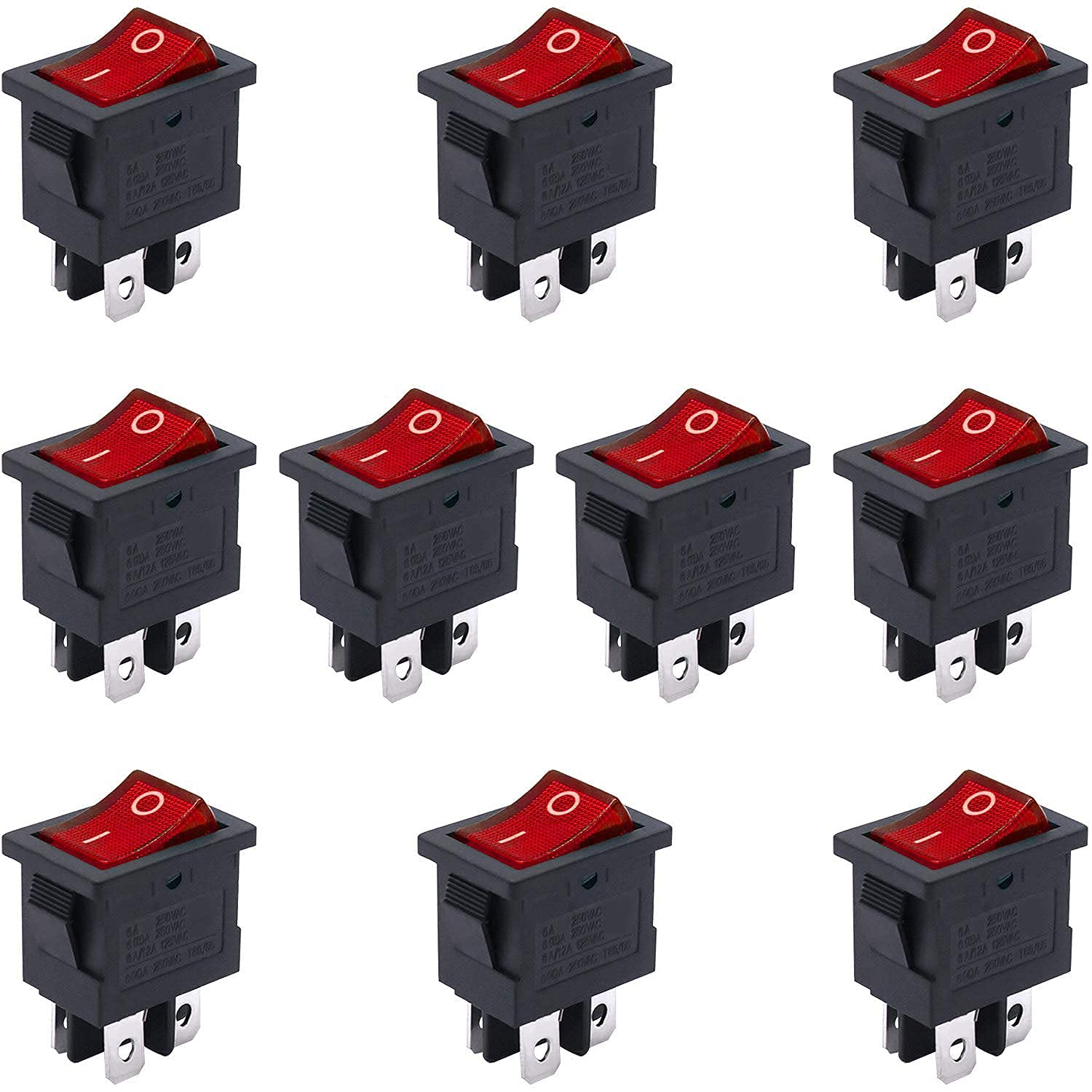 Interrupteur 4 broches KLVN pour remplacer un bouton défectueux et réparer un appareil électrique
