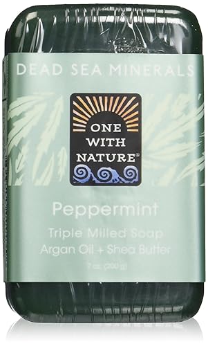 One With Nature Jabón, menta, 7 onzas (paquete de 36)