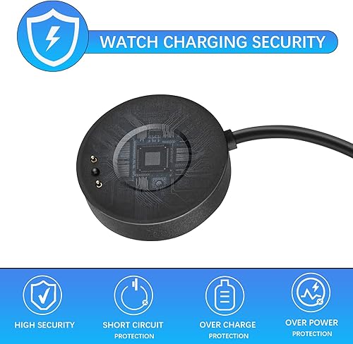 Miniatura 3 de RUKUHOT Cable magnético de carga rápida compatible con Withings ScanWatchScanwatch Horizon, base de cargador con cable de carga USB de 3.3 pies para