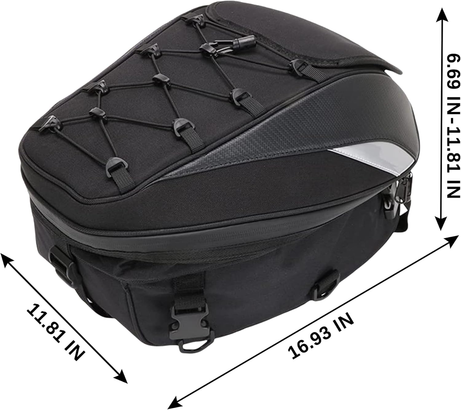Motorcycle Seat Bag Tail Bag - Dual Use Motorcycle Backpack Waterproof Luggage Bags Motorbike Helmet Bag Storage Bags