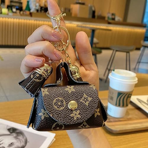 Billetera pequeña de piel sintética para mujer, resistente al agua para tarjetas de crédito, marrón (Brown F), Classic