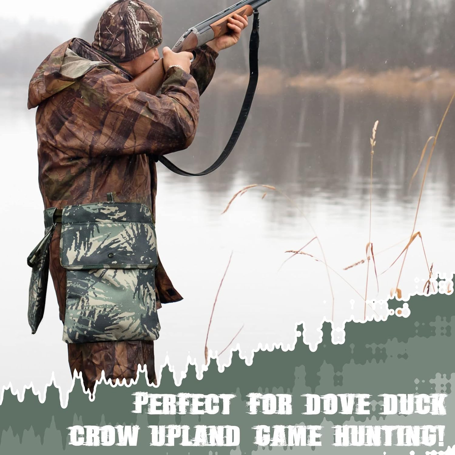 2 Pcs Hunting Dove Belt, Camo Dove Game Bag Adjustable Shell Pouchs Trap Shooting Shell Pouch Dove Hunting Shell Pouch Accessories for Men Women Hunting supplies : Sports & Outdoors