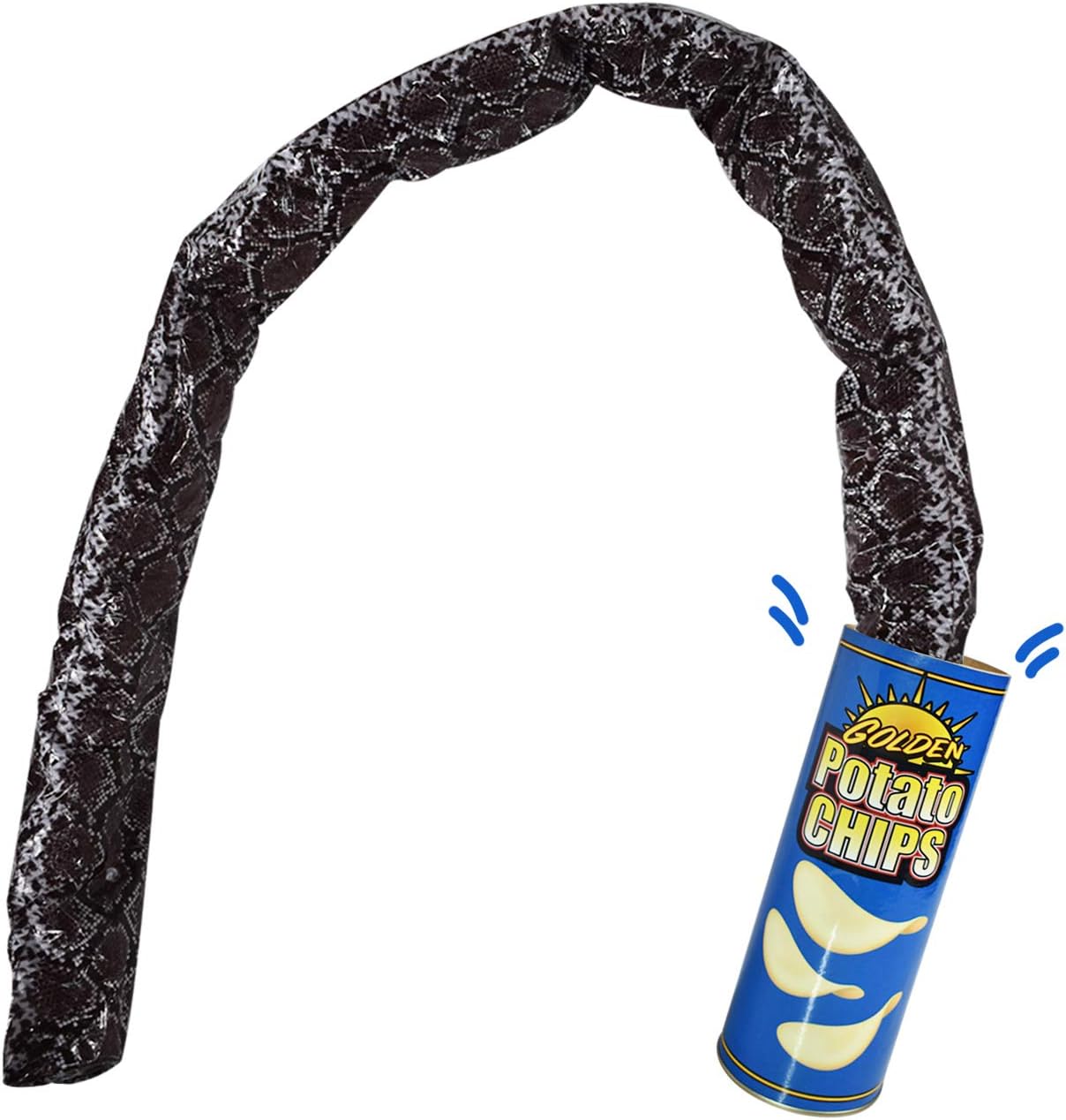 VANVENE Potato Chip Snake Can-Gag Gift Prank Joke Funny Shocking Toys for Men Adult April Fools' Day and Halloween Party Decoration (Blue Potato Chips)