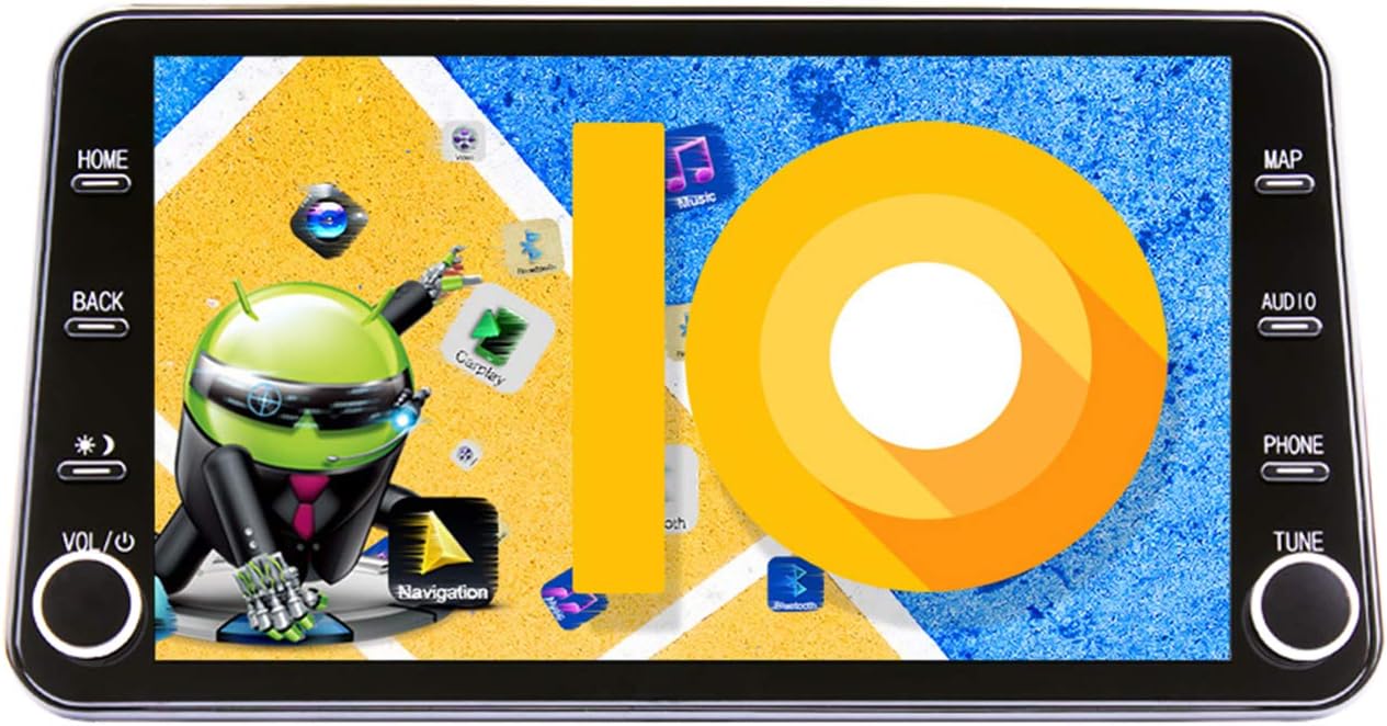 ZWNAV 11.8 Inch Android 9.0 Max-Pad Multimedia Car Stereo for Honda Accord 2018-2020, 2K IPS Touch Screen,Car GPS Navigation Head Unit, Carplay&DSP (4GB RAM 32GB ROM)