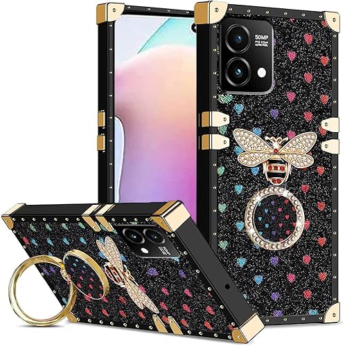 YoodQood Funda cuadrada para Motorola Moto G Stylus 5G 2023, antideslizante, a prueba de golpes, delgada, de poliuretano termoplástico, protección