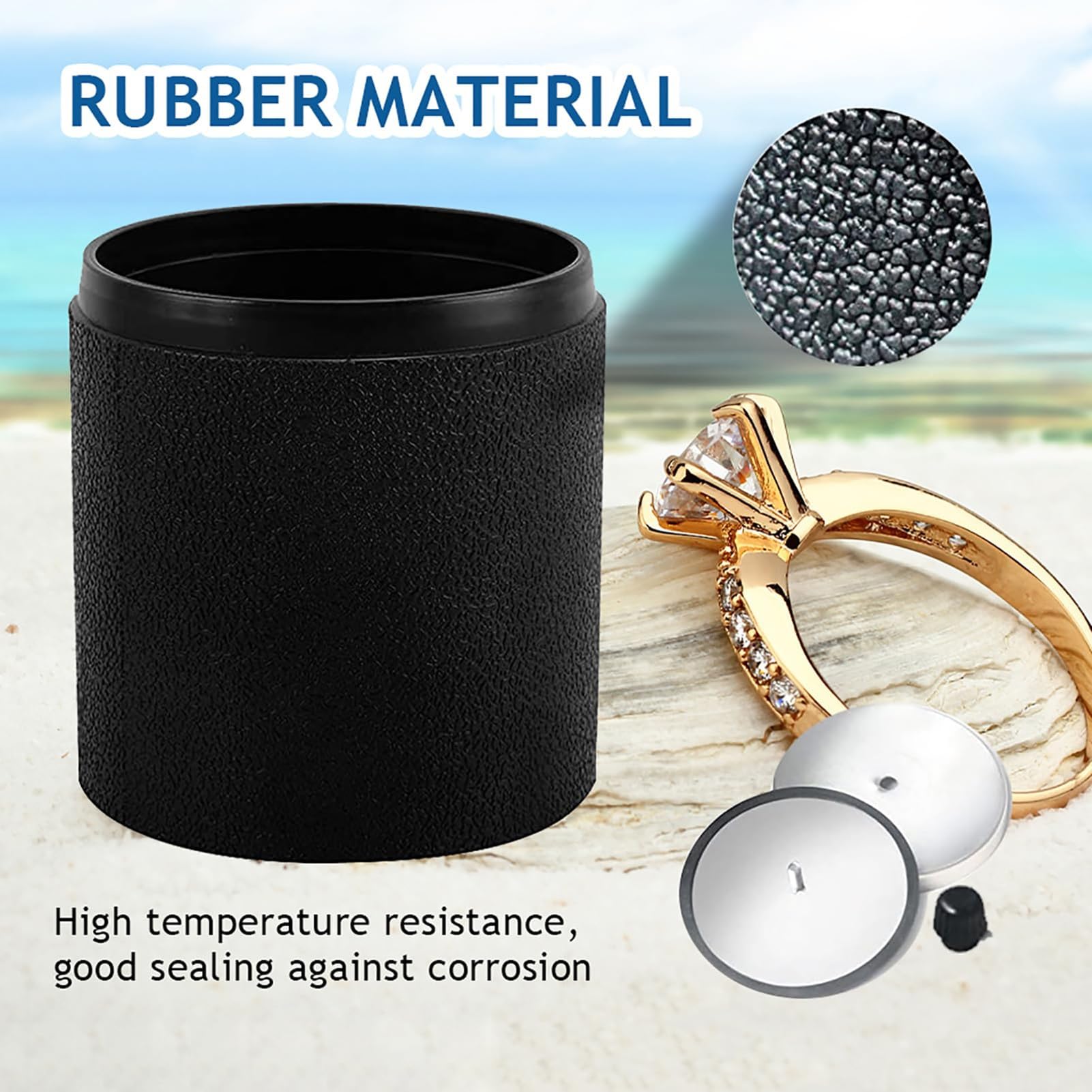 RENJJPBO Electric Rock Tumbler Machine, Rotary Rock Tumbler with Leakproof Rubber Barrel,Gemstones Polisher Dual-Wheel Drive/Noise Reduction Barrel