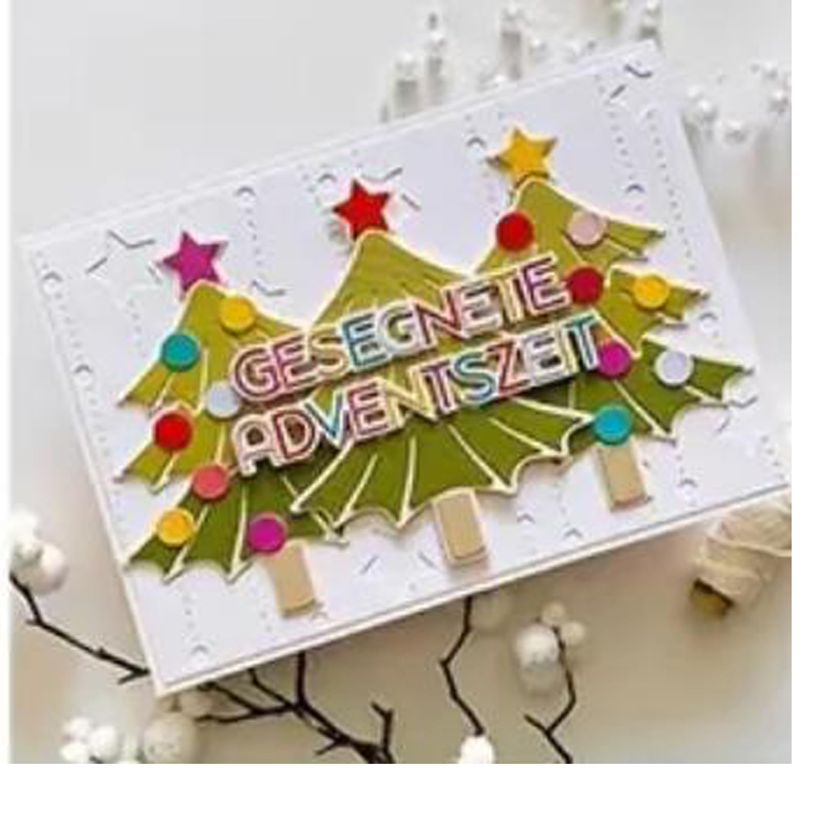 Fustelle Natale Metallo Fustelle Acciaio Al Carbonio 9.7x11.8 Cm Fustelle Metalliche Natalizie E A Forma Di Foglie - Stencil Per Biglietti Fai Da Te, Album E Decorazioni In Rilievo Fustelle A Forma