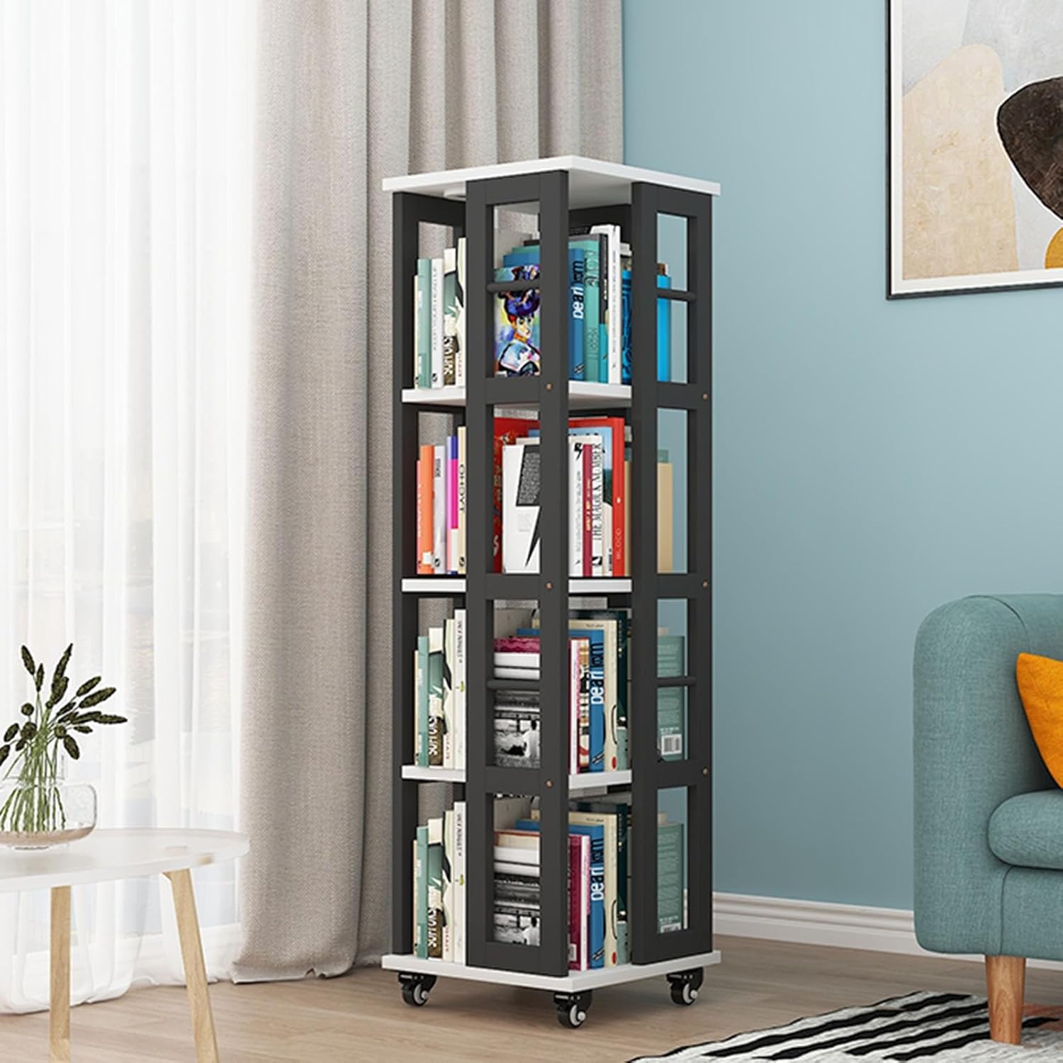 2層の折るスペース節約のプラスチック収納箱、足車が付いている収納