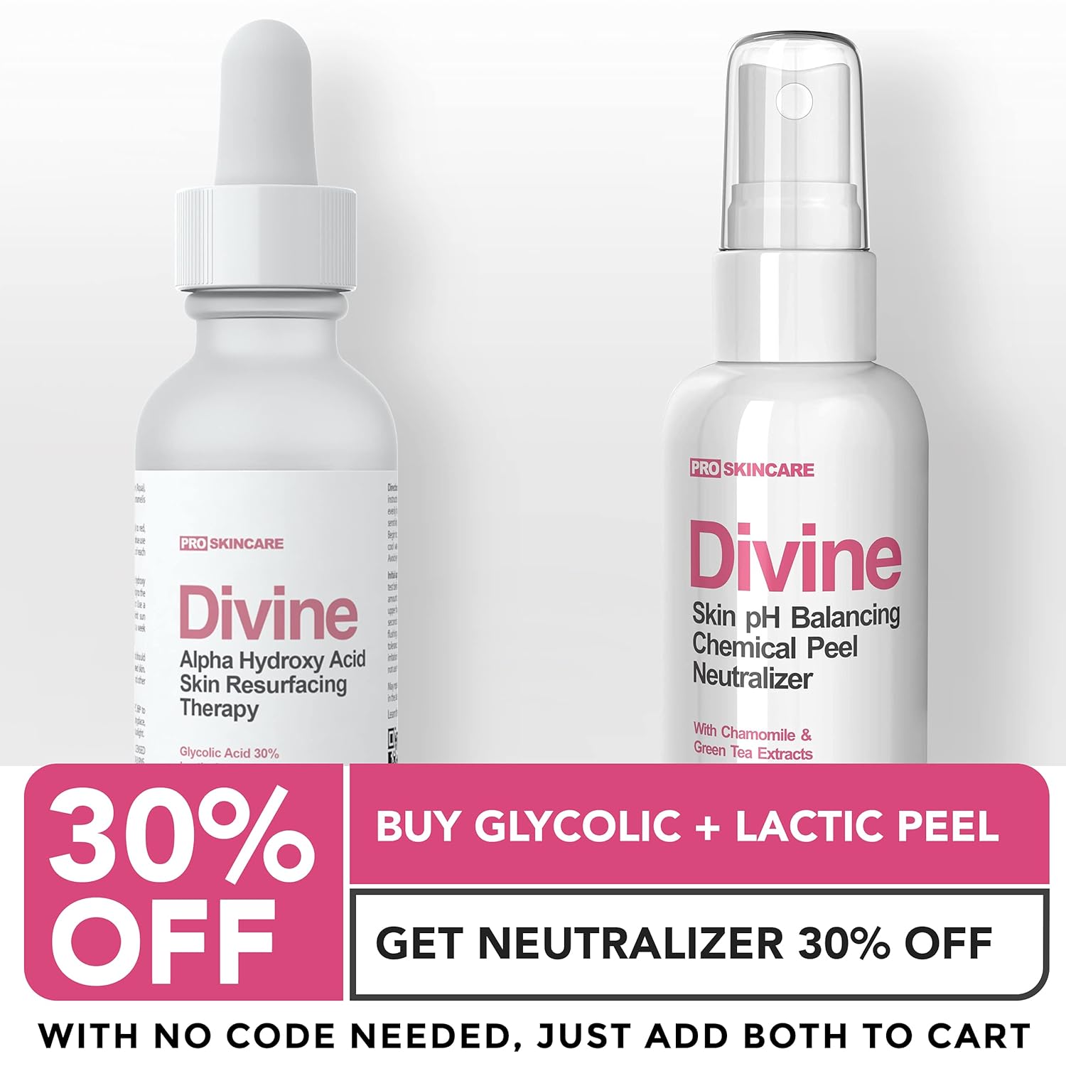 Glycolic Acid Peel - AHA 30% Glycolic Acid and Lactic Acid Chemical Peel for Face - Professional Resurfacing Peel Exfoliates Surface Skin, Reduces Wrinkles and Acne Scars : Beauty & Personal Care