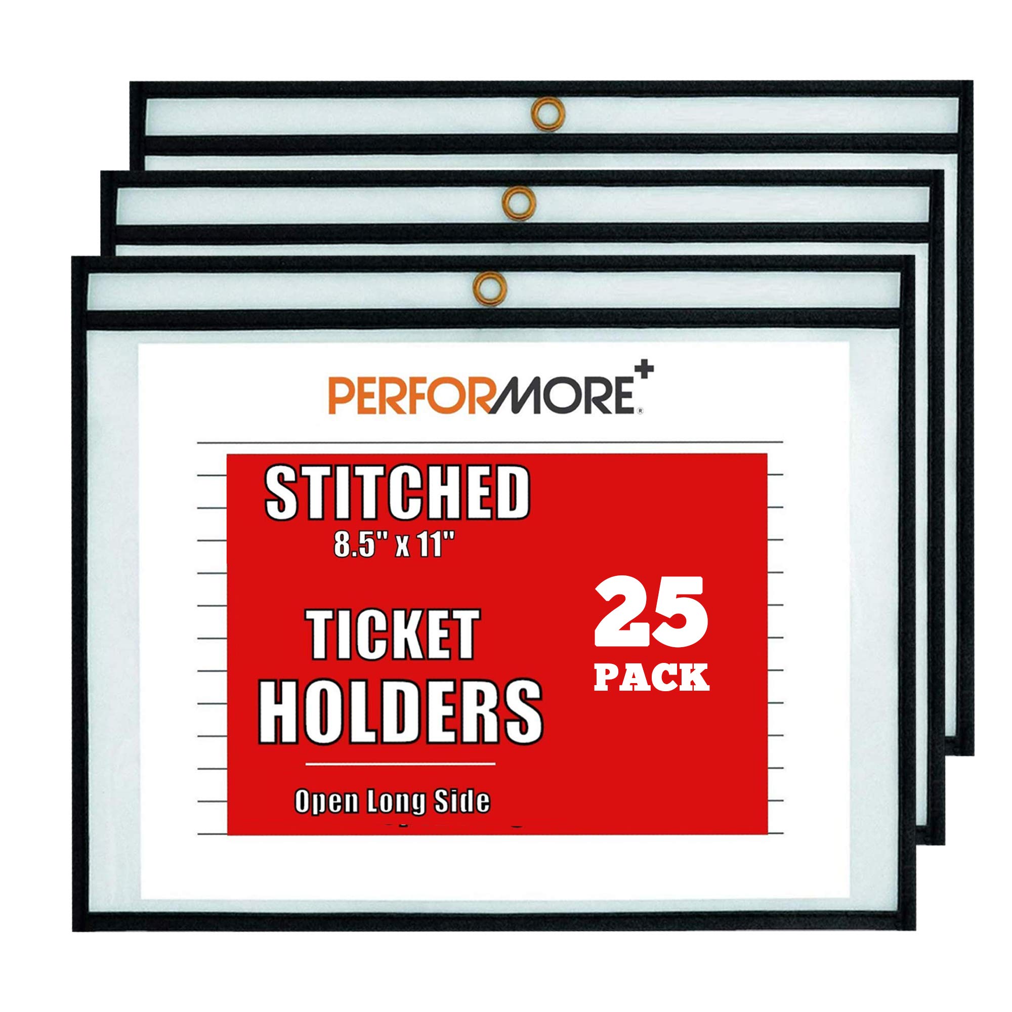 Folders For Documents Office Werks Dry Erase Pockets - 25 Pack Heavy Duty Reusable Sleeves 8.5x11 Portrait Plastic Document Sleeves