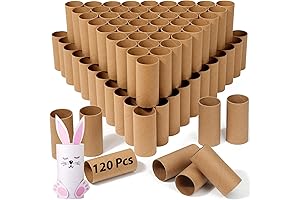 120 Pack Cardboard Craft Tubes: Ideal for Creative Projects