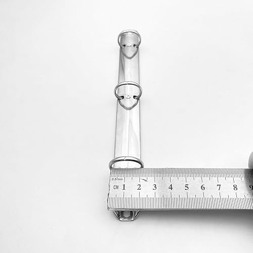 Miniatura 4 de Shuokecrafts 5 piezas A5 - Mecanismo de carpeta de anillos de tamaño jurídico tamaño jurídico, 3 anillos tóricos, capacidad de 0.787 pulgadas, kit