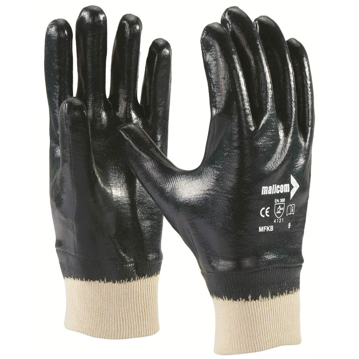 Mallcom Safety Gloves, MFKB Blue 240 GSM Cotton Interlock Cut n Stitch Medium Coated Nitrile Safety Gloves For Industrial, Gardening, Agricultural, Cleaning Dish-Washing & Scrubbing, Pack 2, Size - M (B09DVCXM2Y) Amazon Price History, Amazon Price Tracker