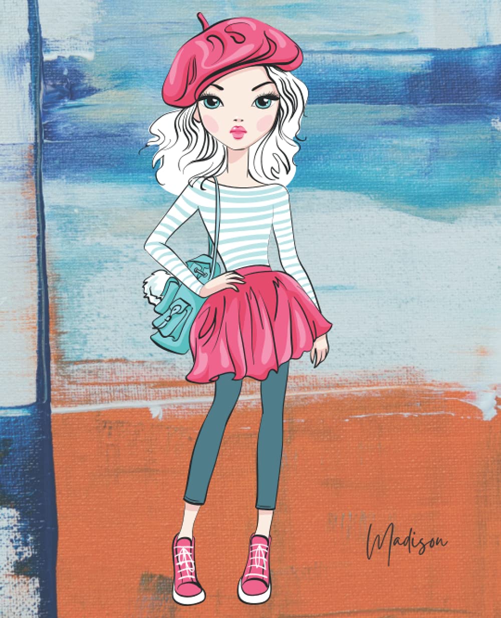 FIERCE GIRL: MADISON (7.5X9.25in) 150 page lined notebook: Color: SOHO