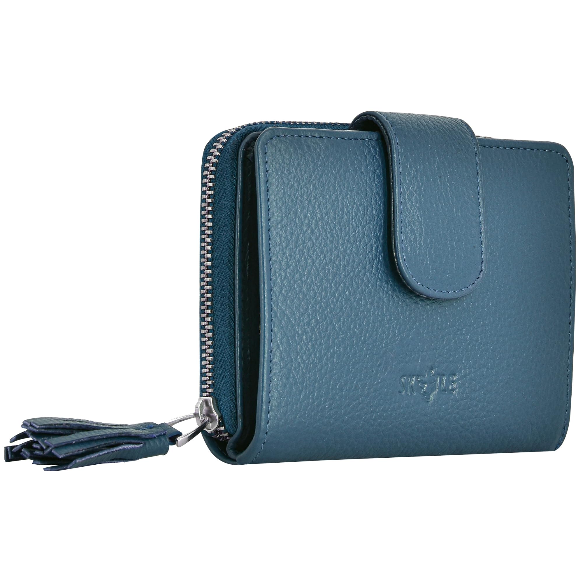 Womens RFID Blocking Credit Card Wallet Genuine Leather Multi Card Holder Wallet