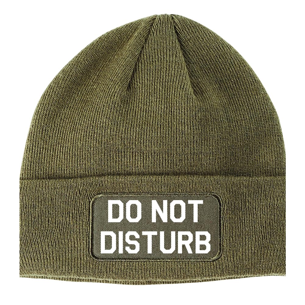 Do Not Disturb Winter Knit Adult Beanie Hat for Men and Women