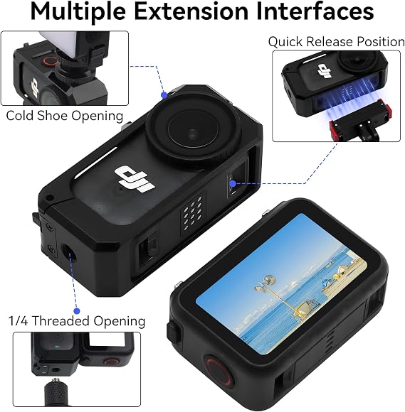 Osmo Nano Metal Camera Cage - Protector Metal Frame Camera Expansion Cage for DJI Osmo Nano Accessories