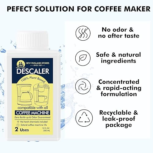 Miniatura 3 de Descalcificador para máquina de café, 10 onzas (2 usos), solución descalcificadora universal compatible con Keurig, Nespresso, Delonghi y todas las