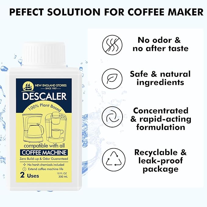 Solución descalcificadora para cafeteras 10 oz (2 usos) universal miniatura 3
