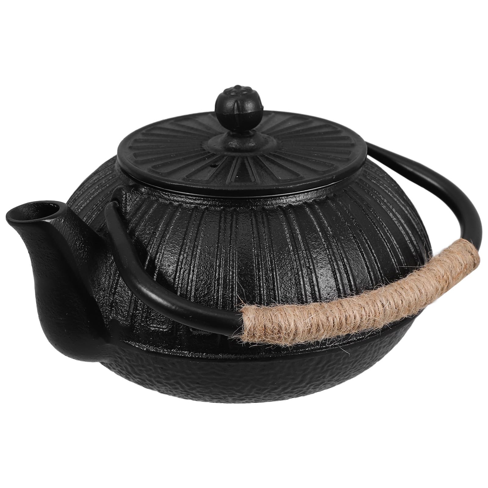 DECHOUS Tetera de Hierro Fundido Estilo Japonés Infusor y Capacidad de 600ml, Adecuado para Hervir Agua en Sala de Té y Compartir Amigos