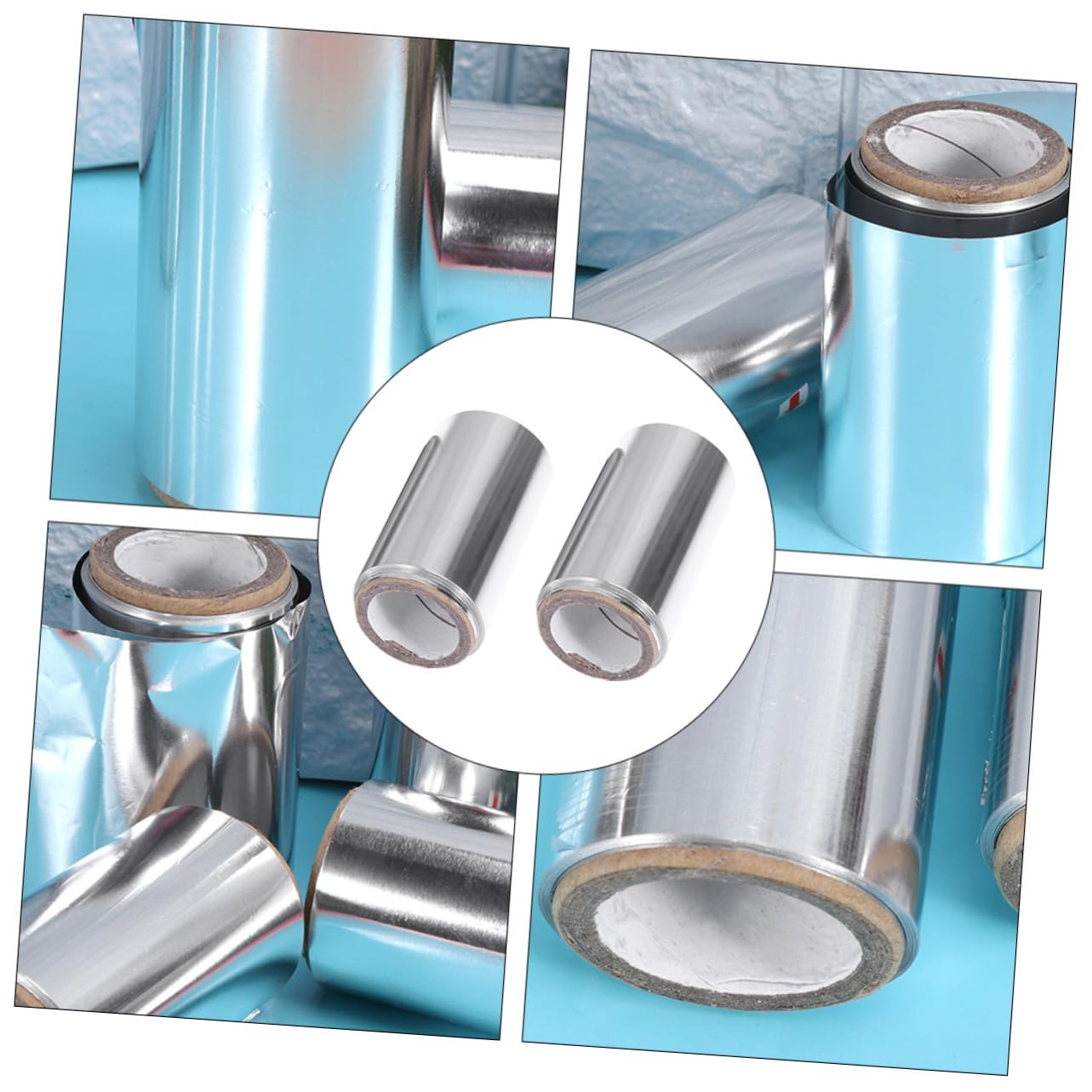 Healeved Papier Aluminium pour Mèches de Cheveux Argenté 2 Rouleaux pour Salon de Coiffure Améliore la Pénétration Retient la Chaleur