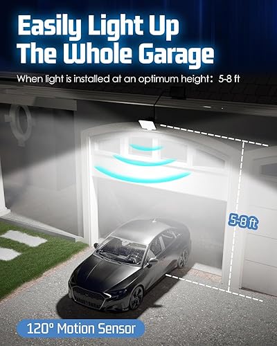 Miniatura 5 de AUDERWIN 294 luces LED solares con sensor de movimiento para exteriores, luces de inundación solares de 2600 lúmenes, IP67, impermeables, para