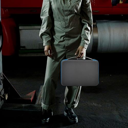 Miniatura 7 de Caja organizadora de baterías con comprobador BT-168. Capacidad para 225 baterías AA AAA C D Cell 9V 3V Litio (azul)