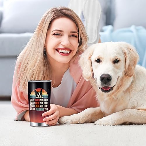 Miniatura 4 de Regalos de bulldog francés para mujeres y hombres, vaso aislado de 20 onzas, regalos para perros, mamá, papá, regalos de cumpleaños de Navidad para