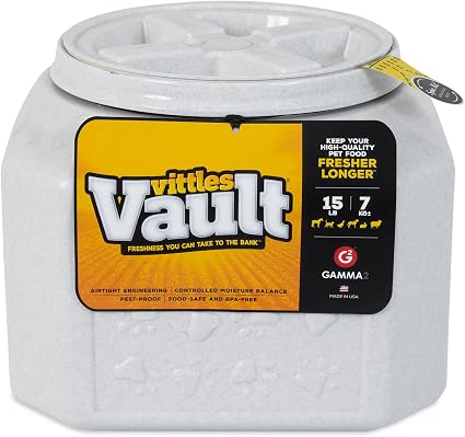 Gamma2 Vittles Vault Dog Food Storage Container with Airtight Lid,