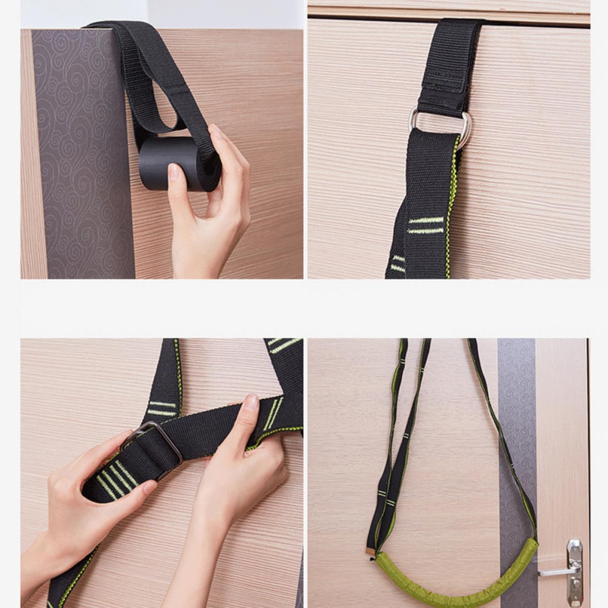 Yoga Stretching Strap Knurled Leg Stretch Band 4cm Wide for Fitness Dance Aerial Yoga Stretching Equipment