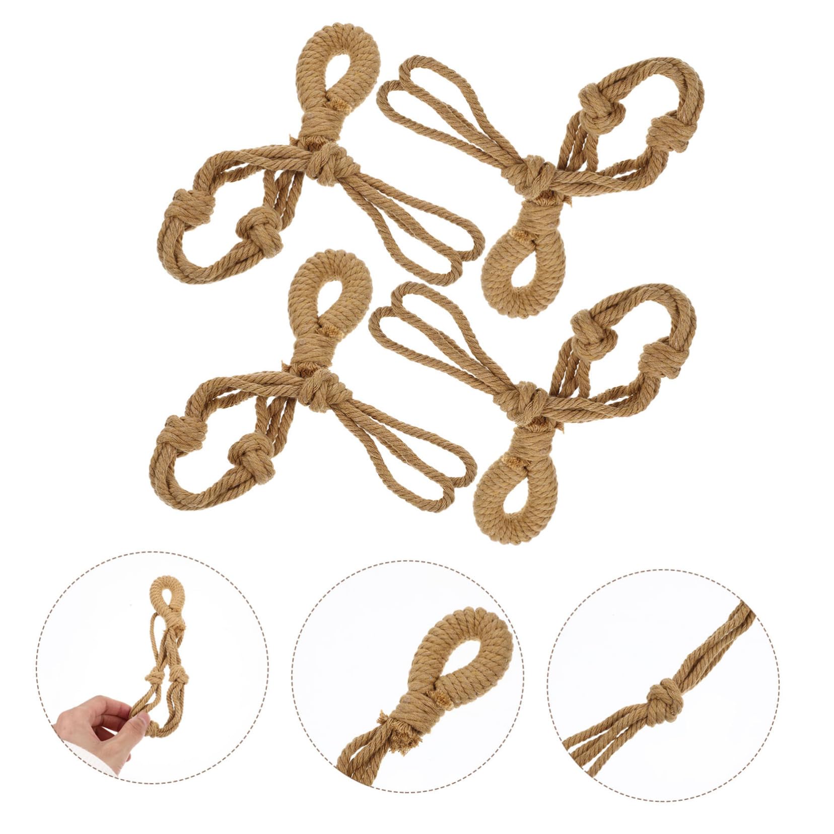 Hemobllo 5 Set Portavasi Sospesi Macramè Per Piante Per Fioriere Da Appendere Decorazione Per Ed Esterni 4 Pezzi*5