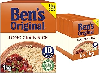 Long Grain Rice, Bulk Multipack 6 x 1kg boxes (Total 6kg)