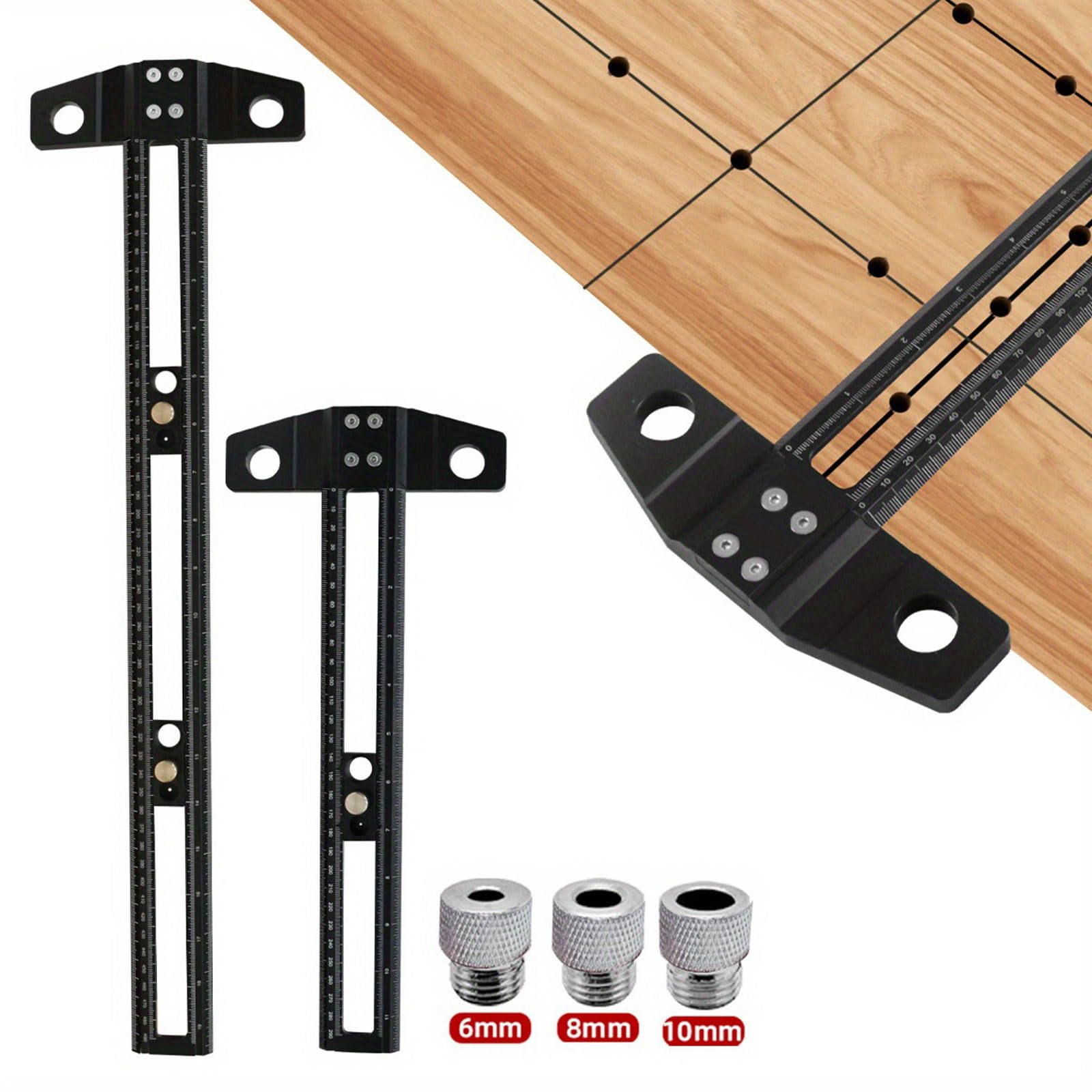 Regla de posicionamiento de instrumentos de medición de alta precisión para carpinteros y aficionados al bricolaje con instrumento de medición preciso de escala métrica y pulgadas
