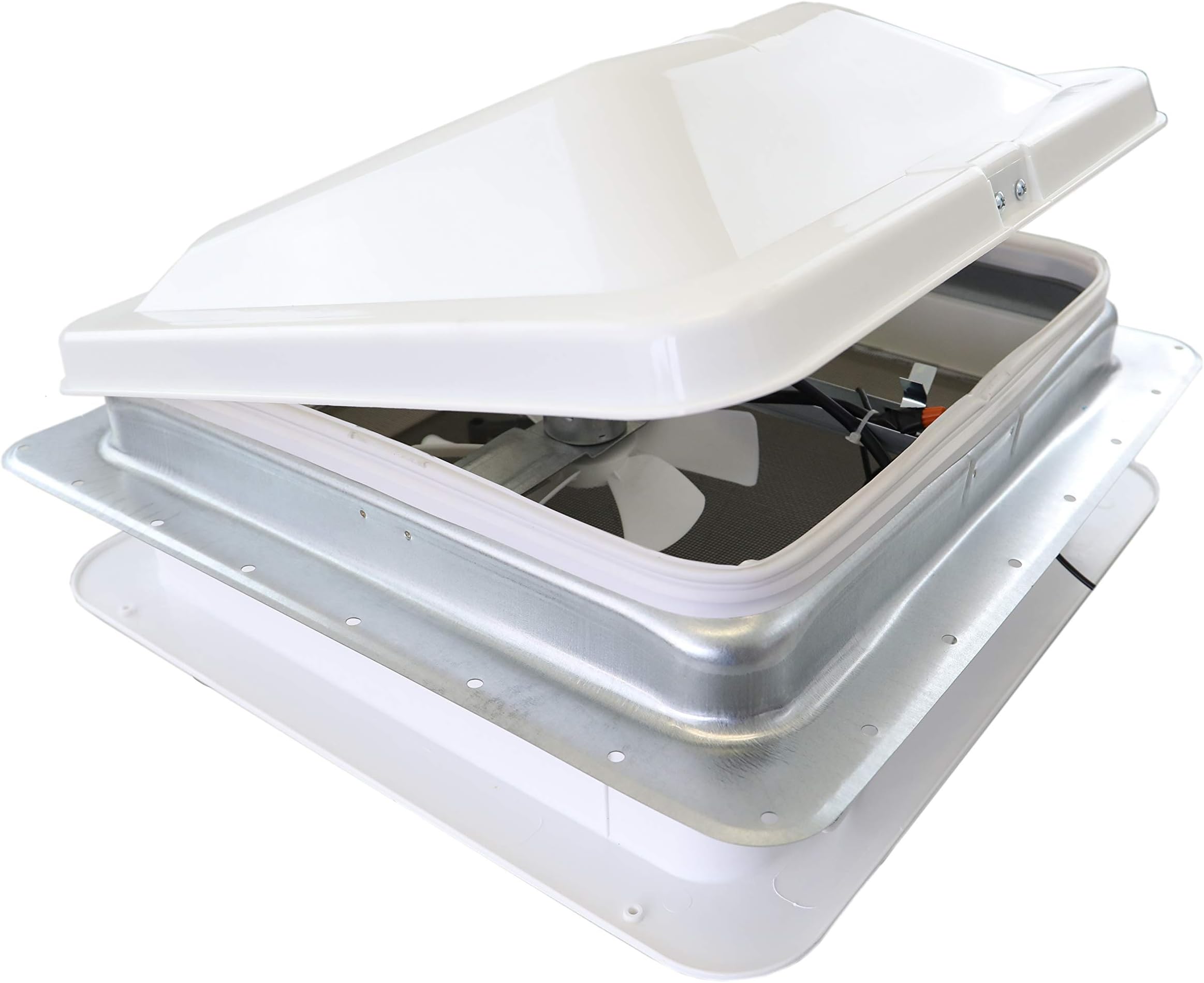 Class A Customs 14" RV Roof Vent 12 Volt Powered Fan w