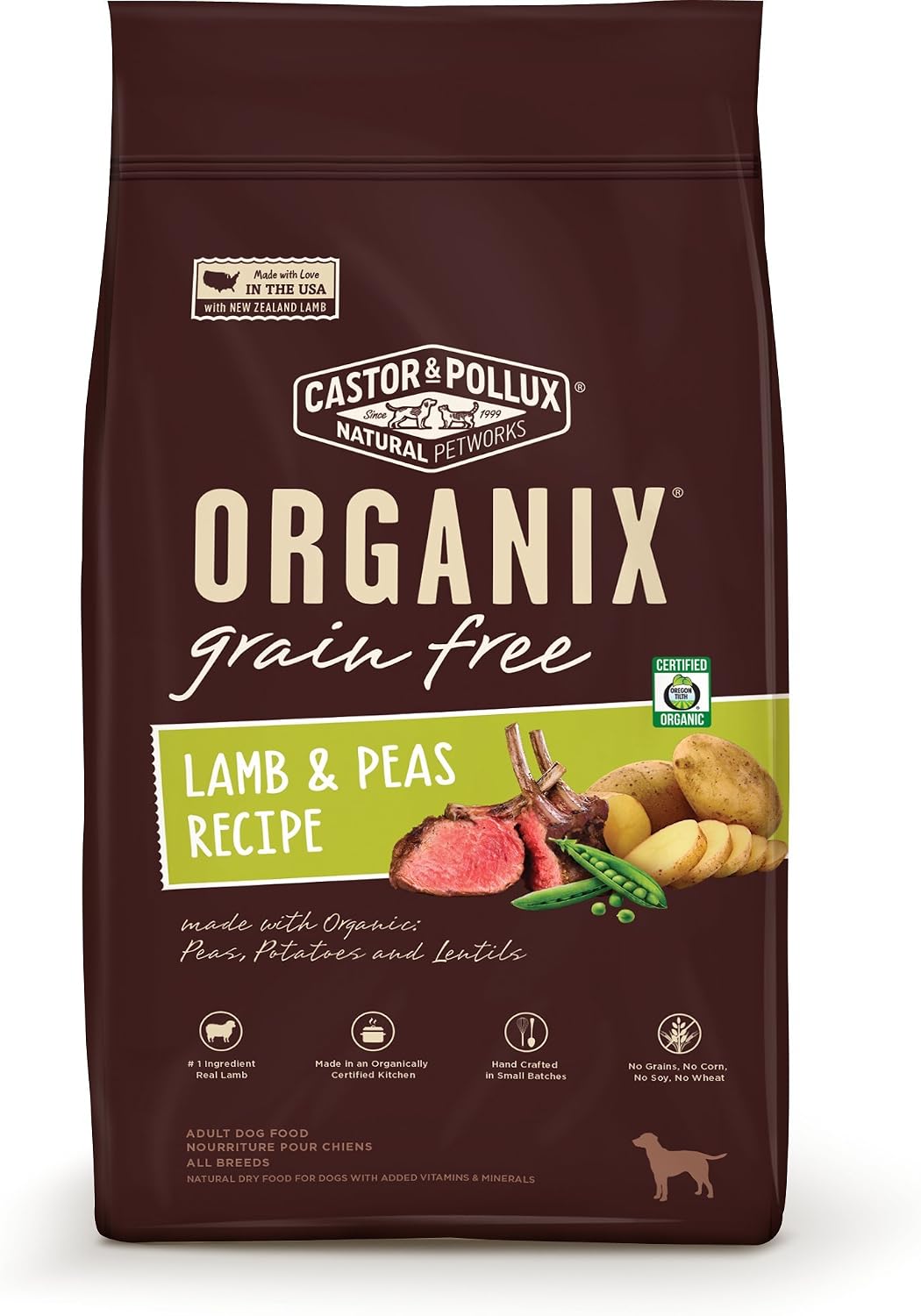 Organix Grain Free Lamb & Peas Recipe, 4 Lb