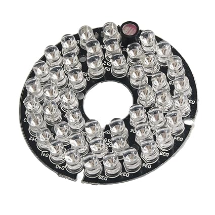 Generic CCTV CCD Camera 60 Degree Red 48 LED Infrared Bulb Board Plate
