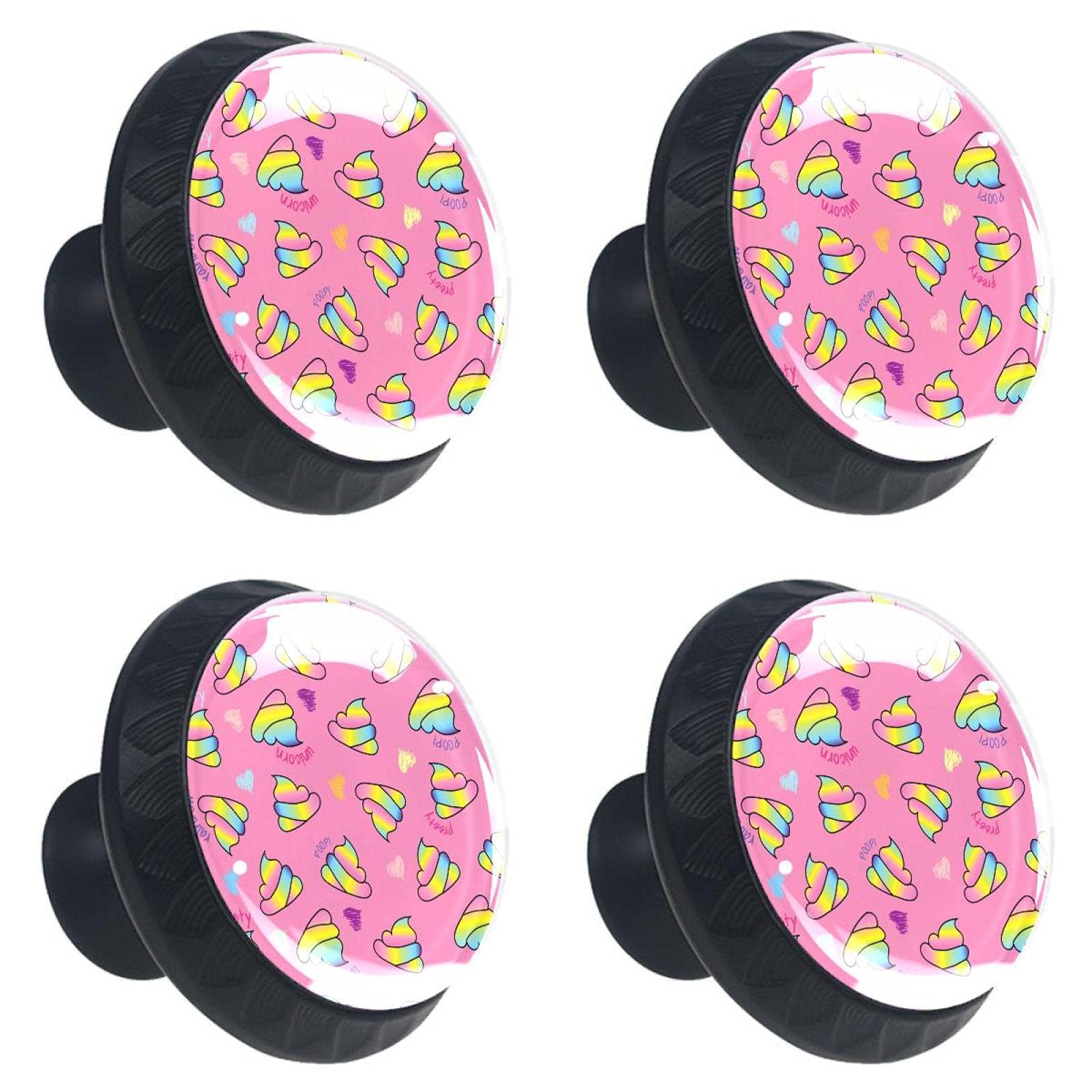 Boutons de tiroir en cristal lot de 4 poignées mignonnes 30mm pour armoire