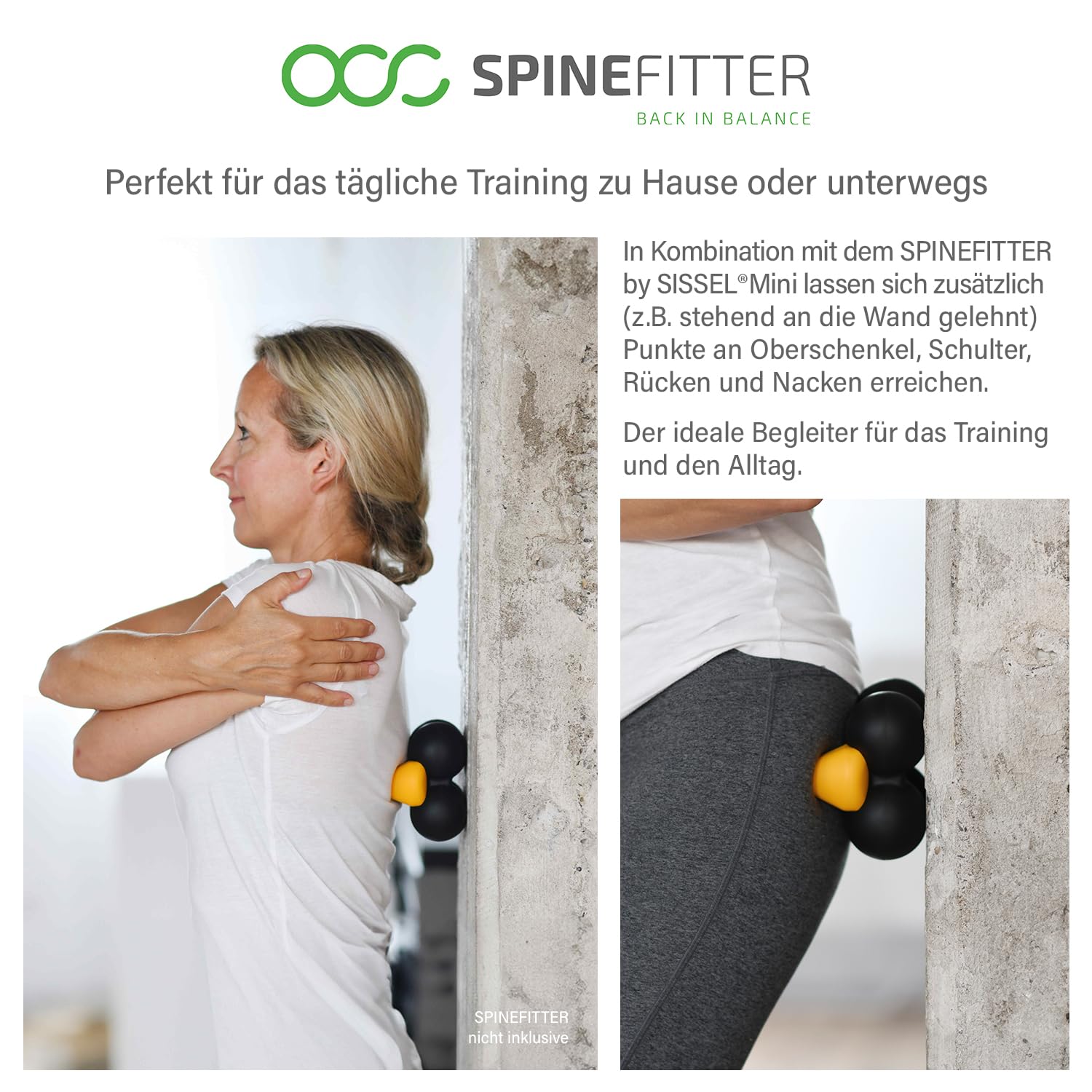 SPINEFITTER by SISSEL® Trigger Tool | Punktueller Druckaufbau | Effektive Schmerzlinderung & Lösen von Verspannungen | Robustes Material | Ideal für Rückengesundheit & Fitness | Leicht & Mobil