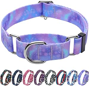 Hikiko Coleira para cães Martingale - Coleira refletiva para cães com fivela de liberação rápida