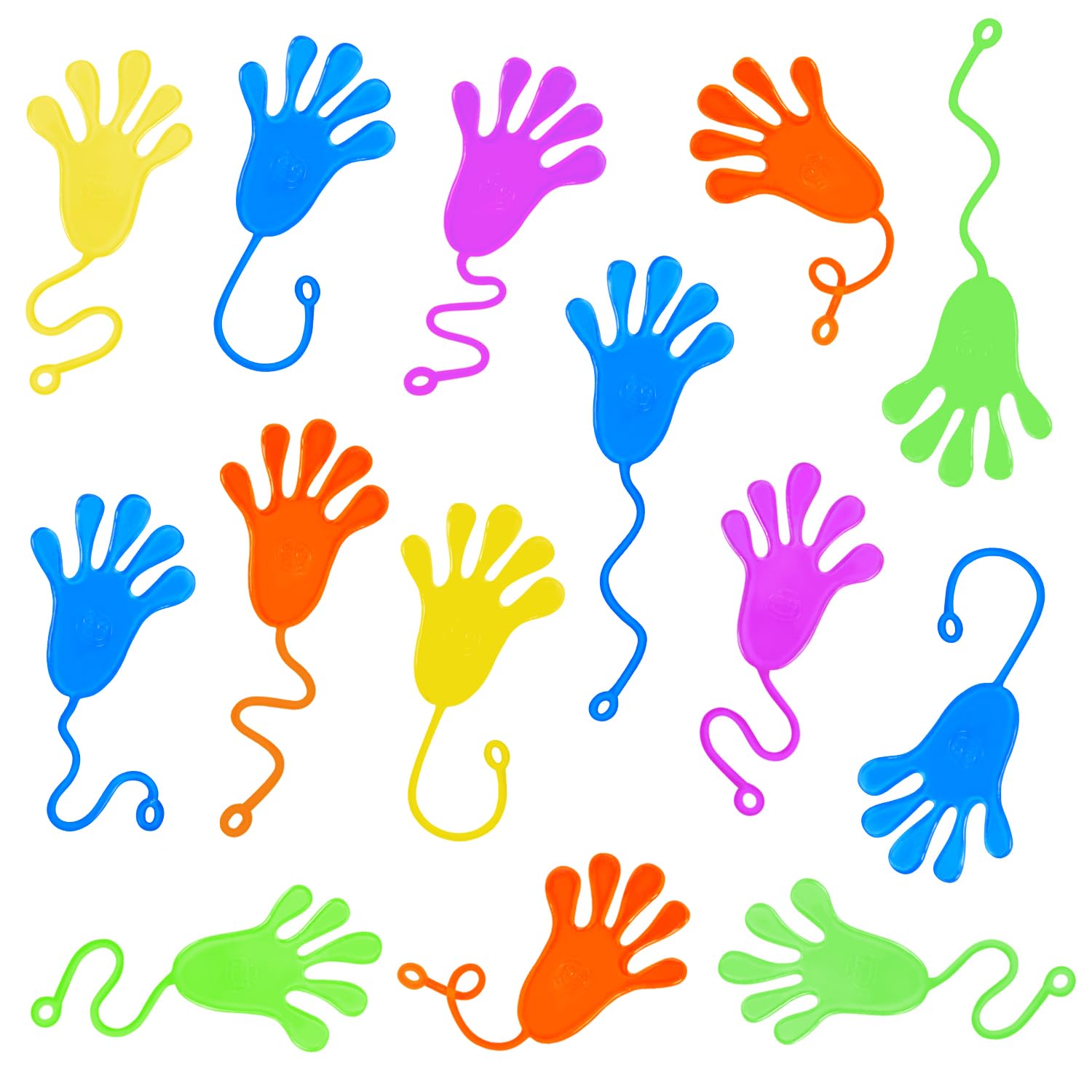 VEYLIN 50Pcs Sticky Hands Bulk Toys for Party Bag Fillers